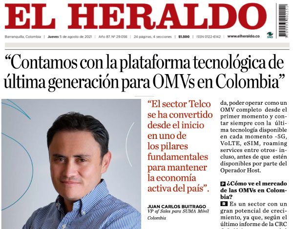 SUMA móvil - Noticia: El Heraldo entrevista a Juan Carlos Buitrago