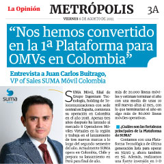 Juan Carlos Buitrago: “Nos hemos convertido en la 1ª Plataforma para OMVs en Colombia”